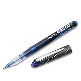 AbilityOne - Liquid Magnus(R) Roller Ball Pen-0.5mm, Blue Ink 7520-01-461-2663: Dozen, 12 Item(s)