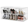 Carlo Milano Set of 6 Transparent Shoe Boxes Stackable up