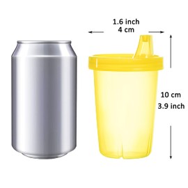 Youngever 7 Pack Kids Sippy Cups, Sippy Cups for Infant, Kids, Toddler, 7 Pink Color Sippy Cups