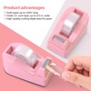 SKYDUE Pink Desk Accessories 10Pcs, Rotating Pen Holder for Desk,