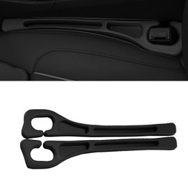 2 organizadores de relleno para asiento de coche, relleno de espacio de coche con función de relleno y almacenamiento para guardar teléfonos, llaves, tarjetas, protector universal de asiento