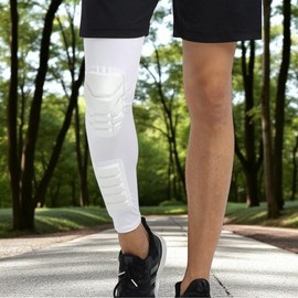 (GTS75527) Guardville Block Cushion Leg Muscle Protector (White) (L)