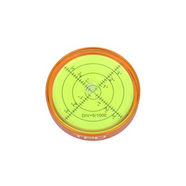 2.5X0.55 Inch Horizontal Bubble Level Precision Bulls-eye Circular Bubble Level（ orange）