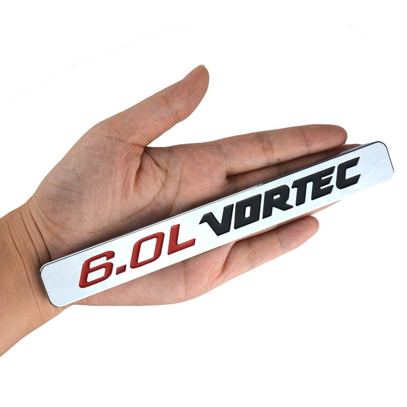 Aimoll 2pcs 6.0L VORTEC Badge 3D Emblems Replacement for 1500