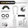 Nilight Shackle Hitch Receiver 2Inch 45000 LBs Breaking Strength 3/4"