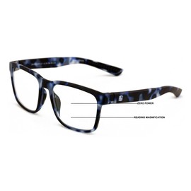 V.W.E. Men Progressive Reading Glasses No Line Clear on Top Bifocals Reader - Rectangular Matte Sport (Matte Blue Camouflage, 2.00, x)