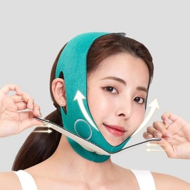 Face Lifting V-Line Band Green 2ea