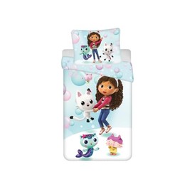 My sweety pop - Bedding Set - Gabby's Dollhouse - 2 Pieces - Child - Duvet Cover - Reversible - 140 x 200 - Pillowcase - 70 x 90 cm Bedding - 100% Polyester - Gabby
