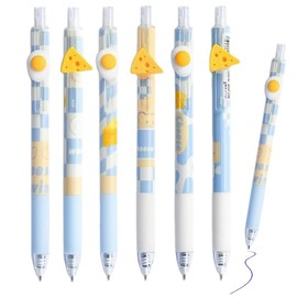 Set of 6 Gel Pens, Rollerball Pen Erasable Retractable Limited Edition Removable and Recombinable Decorative Animals, Gel Pens Erasable for Students Gift, School Supplies School Office Supplies