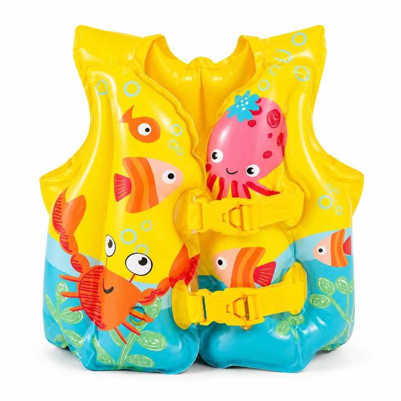 Inflatable Swim Training Vest for Kids – Lightweight PVC Buoyancy