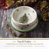 Spode Christmas Tree Pet Feeding Bowl - 8.5-Inch Stoneware Dish