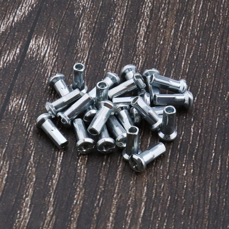 ECSiNG 100Pcs Bicycle Spoke Nipples Fit for 14G / 2mm