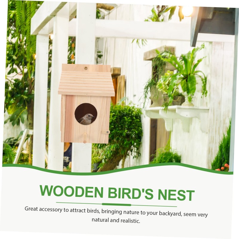 IWOWHERO Bird Feeder for Wild Birds Garden Decor Breeding Box