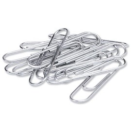 Whitecroft TS-120288 Essentials Small Lipped Paper Clip, 22mm, Pack of 1000