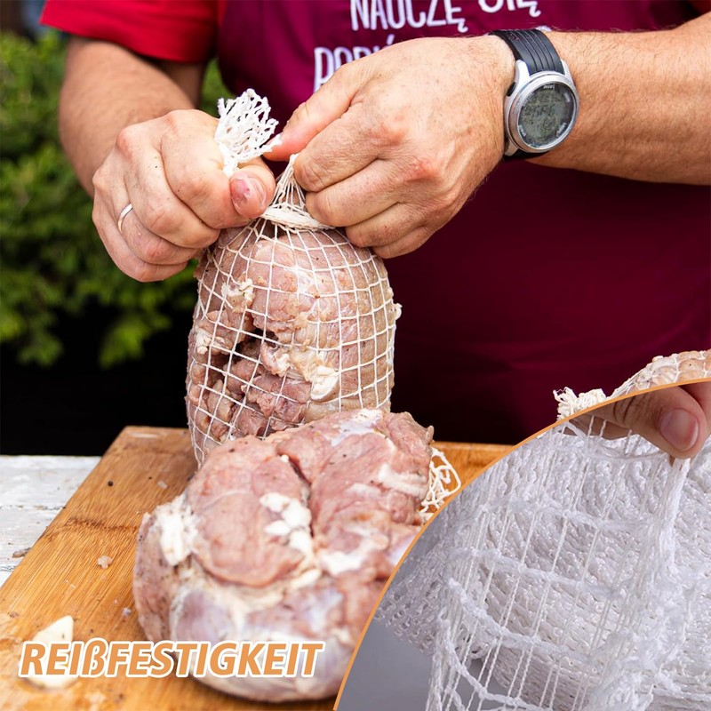 Cosswe Ham Net, White Roasting Net, Rolled Roast Net, Smoking