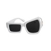 XBYZWM Plastic creative sunglasses,party dance tourism,decorative glasses,white sunglasses