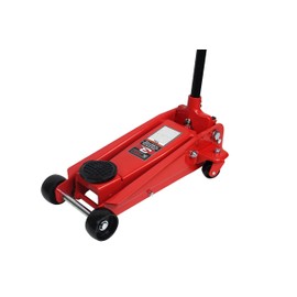 K Tool International 63131B 3 Ton Automotive Service Floor Jack for Garages, Repair Shops, and DIY, Portable, Compact, 6,000 lbs. Capacity, Hydraulic Lifting Range 5.5" - 8.75", Heavy Duty Steel, Red