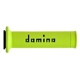 G2 Ergonomics Domino Racing Moto GP Grips for 7/8"" (22mm) Handlebar (Pair) (Fluorescent Yellow/Black), GIALLO FLUO/NERO