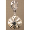 Divine Crystal and Silvery Victorian Spider Web Light Chain/Fan Pull