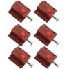 JCBIZ 6pcs Spring Loaded Press Button ABS Plastic Bolt Sliding