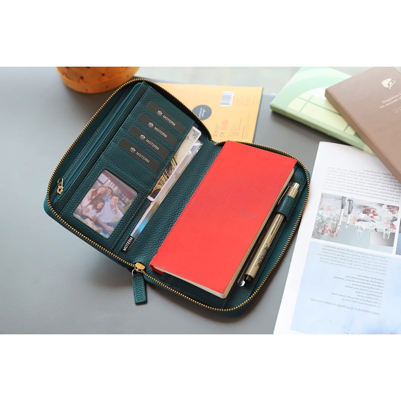 Moterm Zip Leather Cover for Weeks - Suitable for Hobonichi