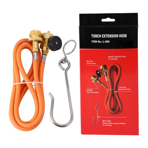 Wobekuy Welding Torch Hose CGA600 1.5M (5Ft) Hose and Belt