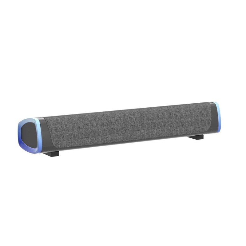 SOULION R30 Computer Speakers, Colorful LED Lights with Switch Button,