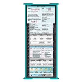 Whitecoat Clipboard® Trifold - Teal Physical Therapy Edition