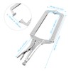 4 PCS 18 Inches C-clamp Locking Pliers with Swivel Pads,