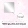 4pcs Unbreakable Acrylic Mirror, Kids Safety Unbreakable 12"x12" Plexiglass Shatterproof