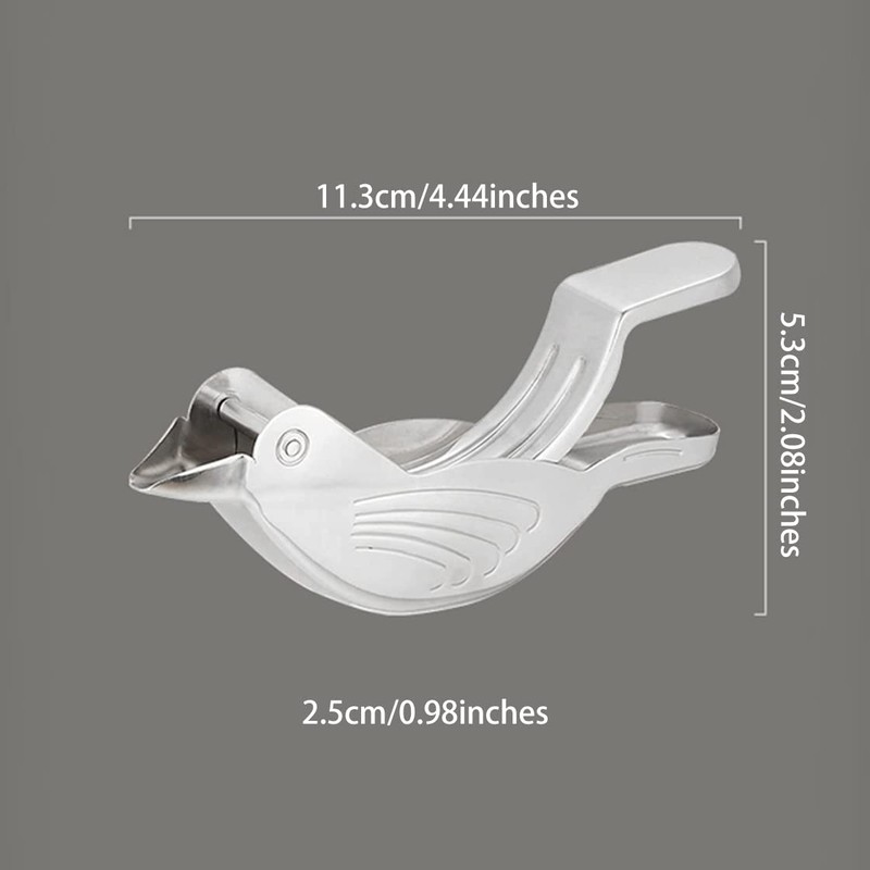 HyzaPhix Lemon Squeezer Manual Juicer Stainless Steel Lemon Slice Squeezer