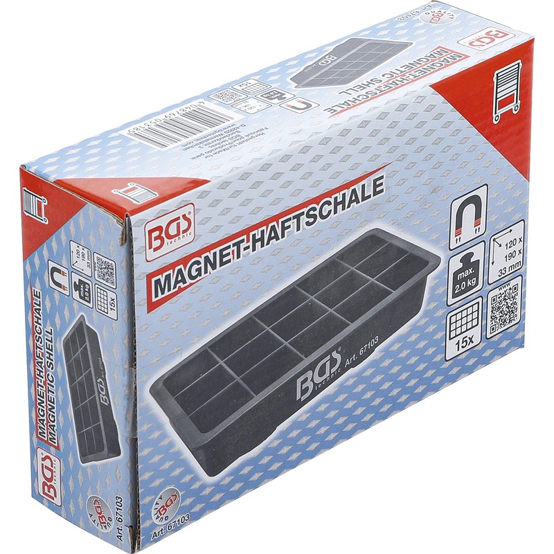 BGS 67103 | Magnetic Shell | 15 Compartments | 120