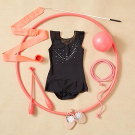 Decathlon - 16.5cm Gymnastic Ball - Fluo Coral Pink