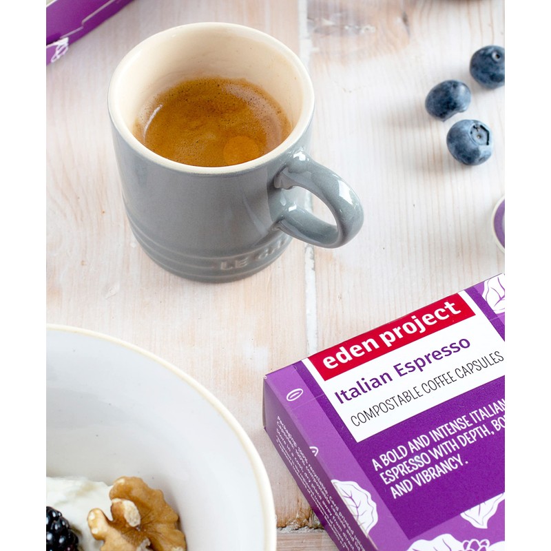 THE EDEN PROJECT 100 ITALIAN ESPRESSO Home Compostable Coffee Pods