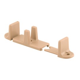 Prime-Line N 7316 Closet Door Adjustable Guide, 1 inch High , Tan