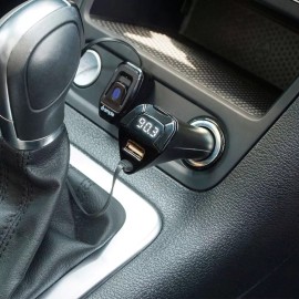 iSimple Bluetooth Car Wireless Bluetooth FM Transmitter with Siri Control