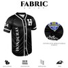 Fury Honduras Baseball Jersey, Black Honduras Baseball Button Down Jersey