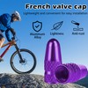 BOROLA Presta Valve Caps 4 Pack Anodized Aluminum Alloy Bicycle