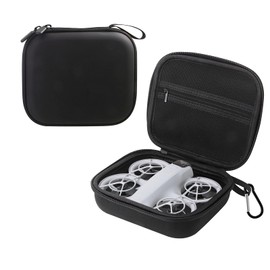 KIBBEH Portable Storage Bag for Drones, Compatible with Fergio Neo Drones, Waterproof Black PU Leather, Ideal for Drones and Accessories