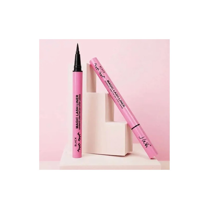 Magic Lash Liner Jlash Delineador Plumón Pegamento Pestañas Color Negro