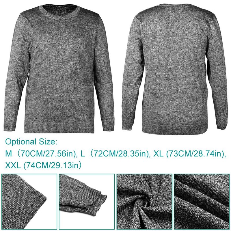 Cut Resistant Anti Slash Clothes Level 5 Protective Equipment Round