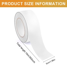 Dulynva Antirutsch Klebeband 5cm X 10m Antirutschband Selbstklebend, Wasserdicht Anti Slip Tape, Schutz vor Stürzen für Kinder, Senioren & Haustiere, Antirutschband für Treppen Stufen Bäder
