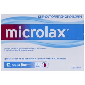 Microlax Enema Tubes 5ml 12 Pack