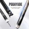 PODAYUDE Carbon Fiber Pool Cue, 12.5mm Tip Low Deflection Billiard