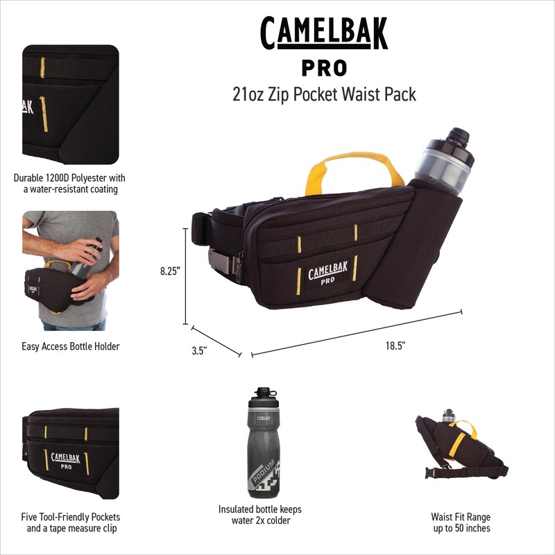 CamelBak Professional Rugged 1200D Poly Canvas Hydration Waist Pack with