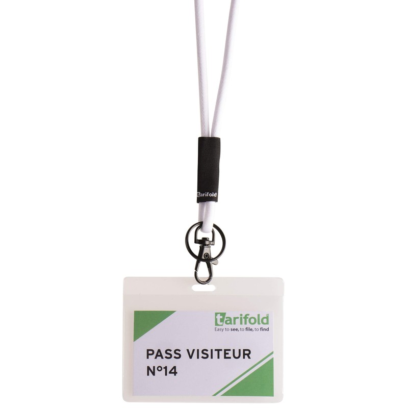 Tarifold Fr 200432- Visitor Name Plate, Antimicrobial, Sterifold, Transparent, 90