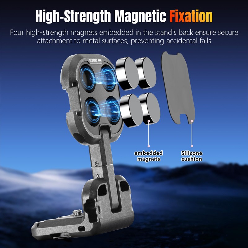 Magnetic Mount for DJI OSMO Pocket 3/Pocket 4, Aluminum Extension