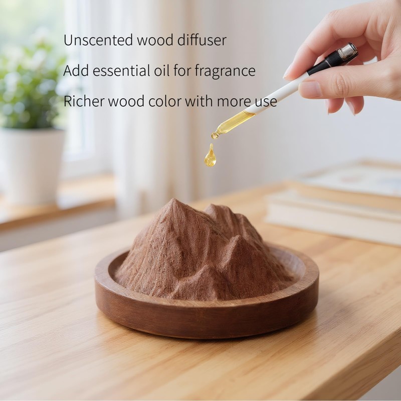 Passive Essential Oil Diffuser Wood No-Electric