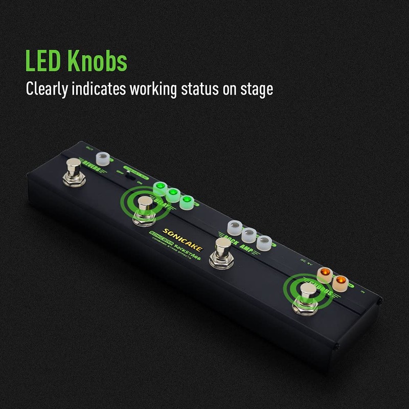 SONICAKE Guitar Multi Effect Pedal Chorus Delay Reverb Distortion Classic