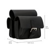 Gusti Arie den H. Frame Bag Leather Pannier Rack Double